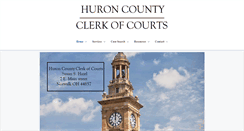 Desktop Screenshot of huroncountyclerk.com